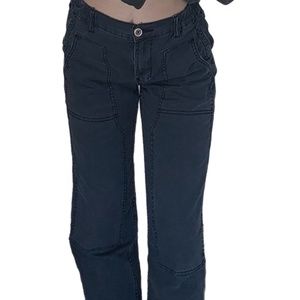 Anthropologie Navy Cargo Pants